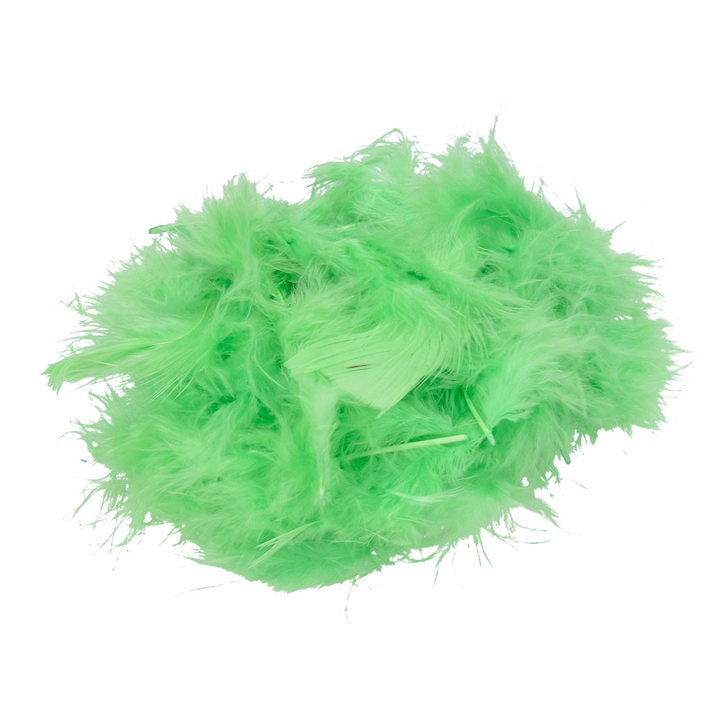 Marabou feather 100 - 120 mm 2 g ~ 20 pcs. light green