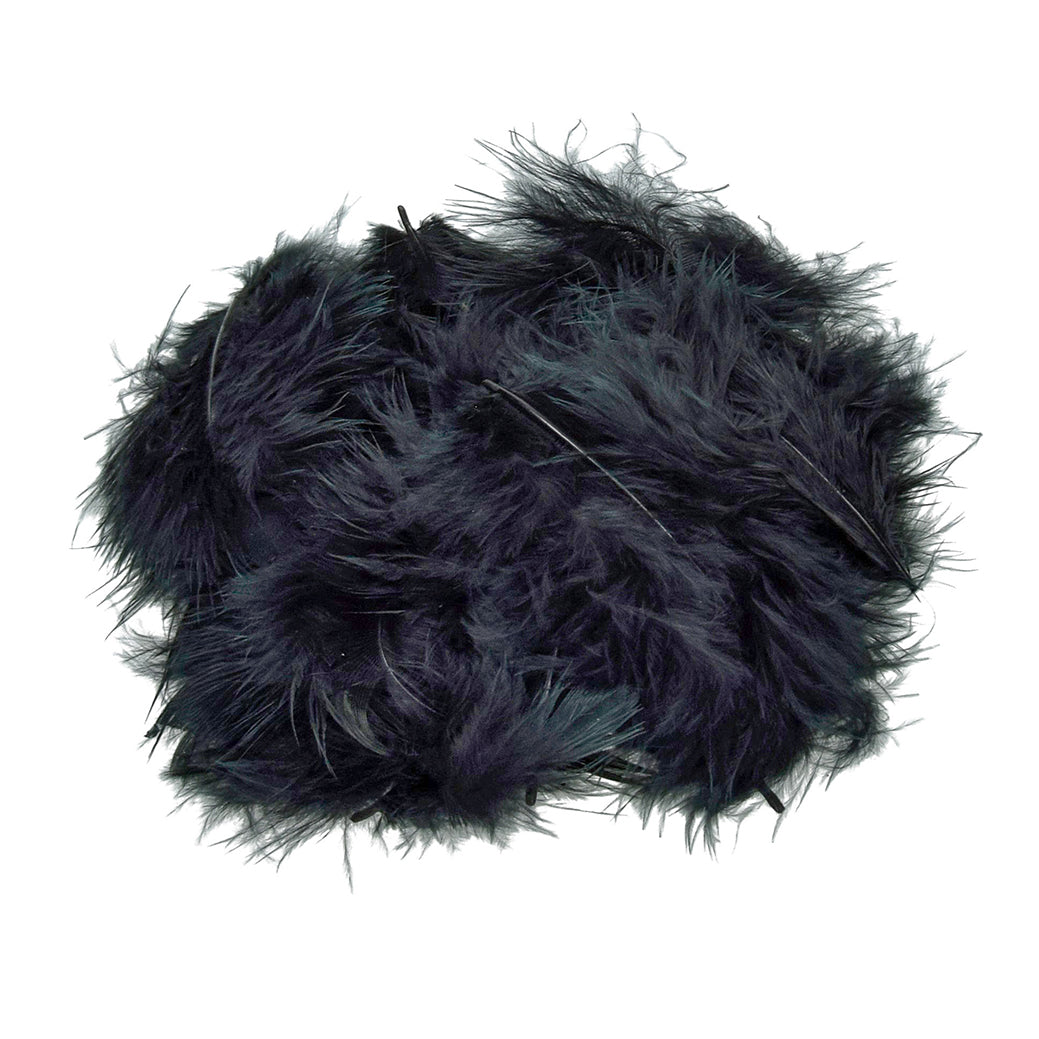 Marabou feather 100 - 120 mm 2 g ~ 20 pcs. black