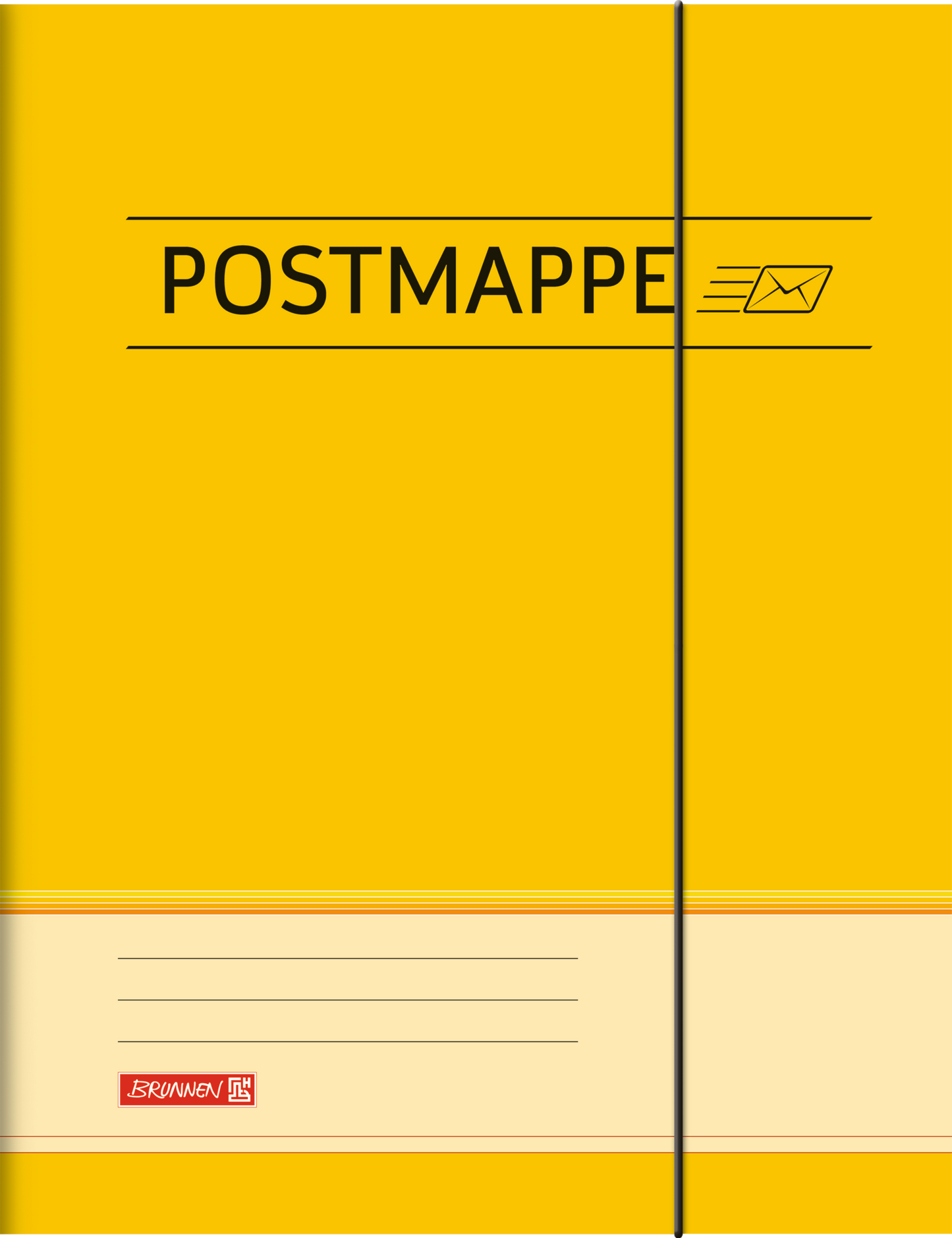 Postmappe, A4, max. Füllhöhe: 16 mm, gelb