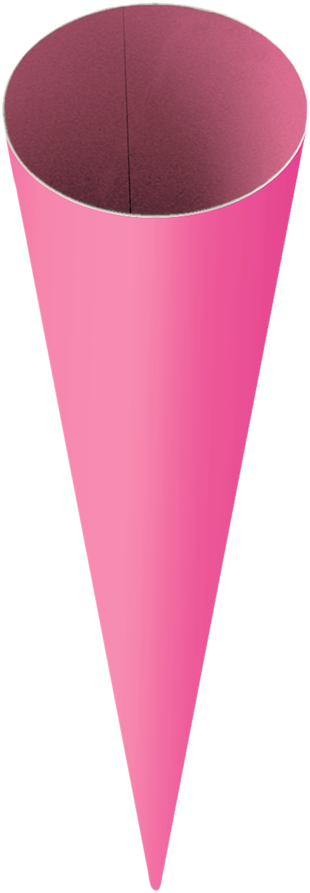 Schultüten-Rohling, Ø 19 cm, L: 70 cm, 440 g/m², pink