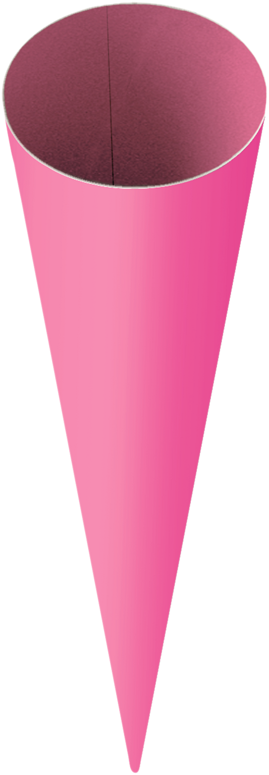 Heyda 204870065 | School cone blank | 70 cm | Ø 19 cm | pink