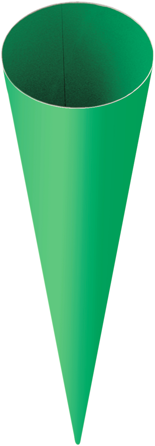 Heyda 204870069 | School cone blank | 70 cm | Ø 19 cm | green